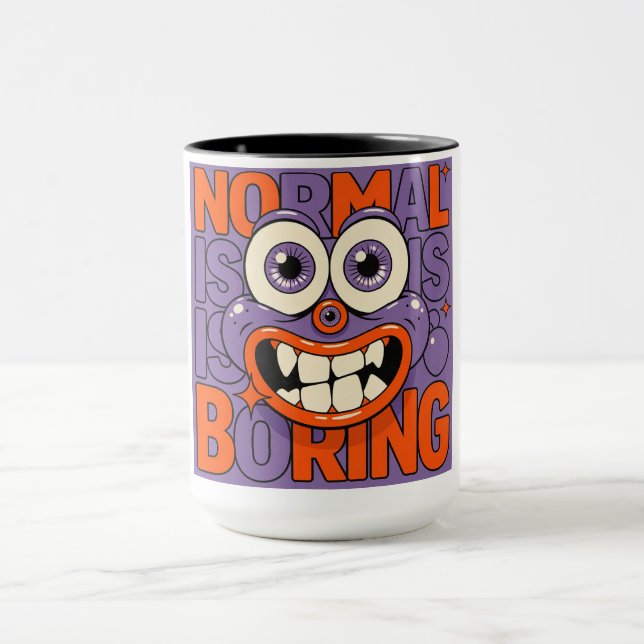 Mug Trop bizarre pour s'intégrer – Dessin animé surréa (Centre)