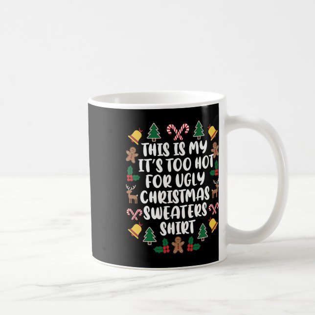 Mug Trop chaud et moche Sweaters de Noël Funny Famille (Droite)