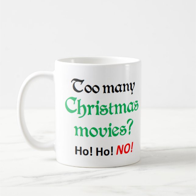 Mug trop de films de noël (Gauche)