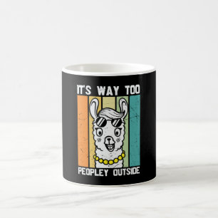 Mug Trop De Personnes En Dehors De Cute Llama