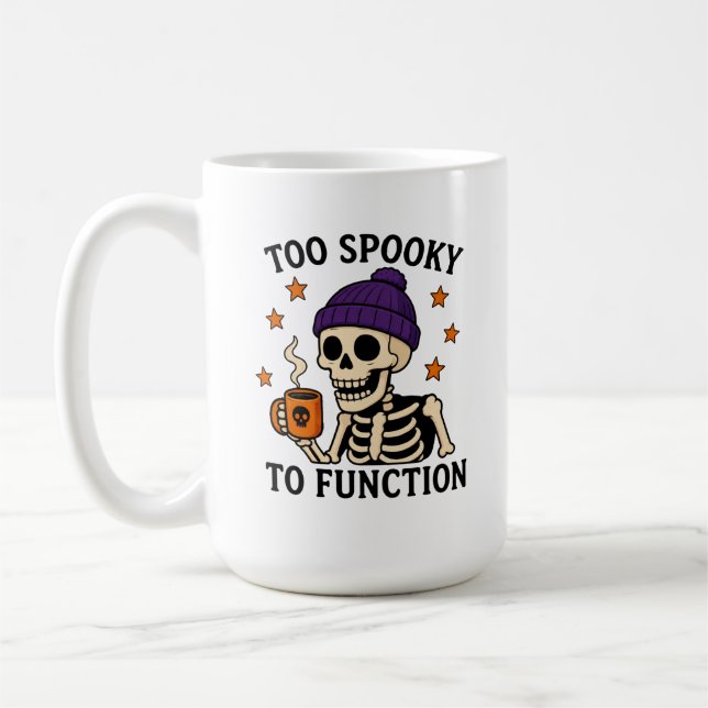Mug Trop effrayant pour fonctionner (Gauche)