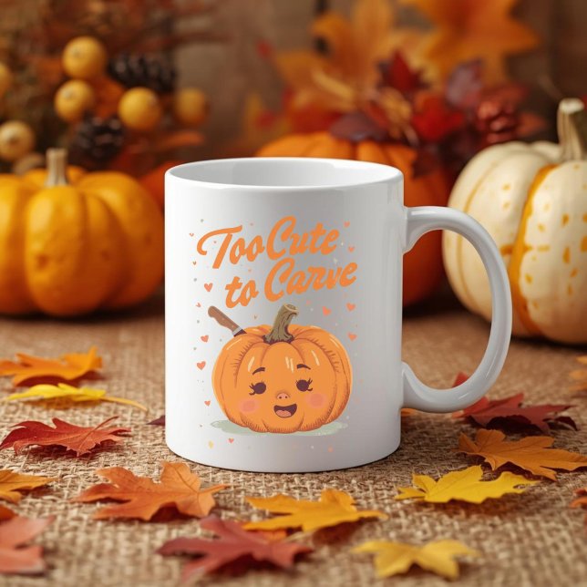 Mug Trop mignon à la sculpture - Adorable Citrouille T (Créateur téléchargé)