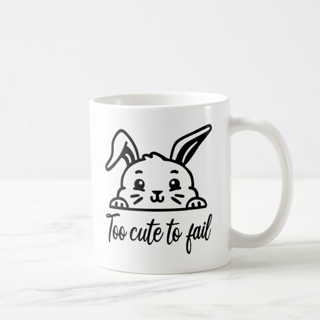 Mug Trop mignon pour échouer (Droite)