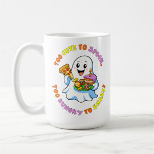 Mug Trop mignon pour effrayer, trop affamé pour partag