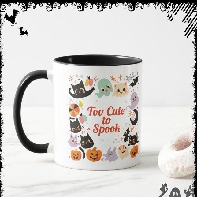 Mug Trop mignon pour faire peur | ExDesigner | Hallowe (Créateur téléchargé)