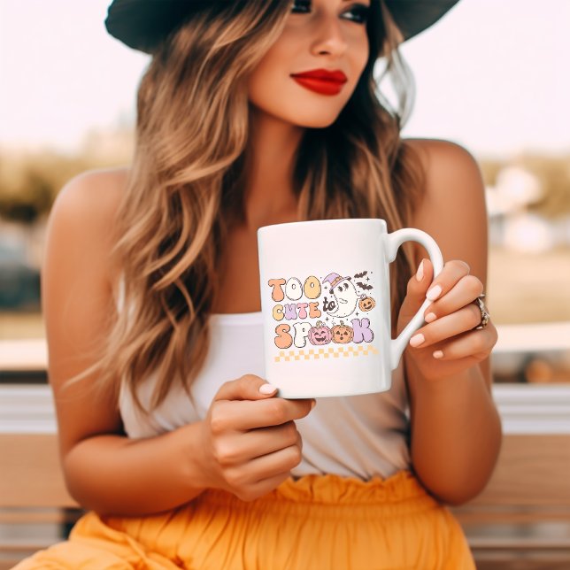 Mug Trop mignon pour Spook rétro Halloween super (Créateur téléchargé)