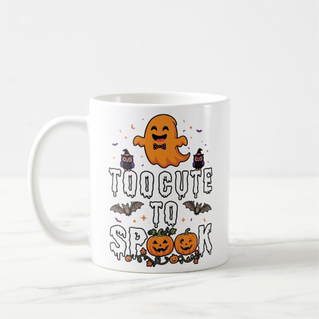Mug Trop Mignon Spook Halloween Citrouilles Fantômes O (Gauche)