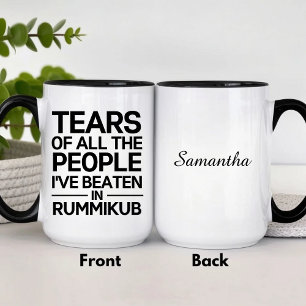 Mug Trophée de café personnalisé Rummikub
