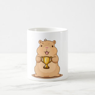 Mug Trophée de Capybara Mignon Gagnant Design Kawaii