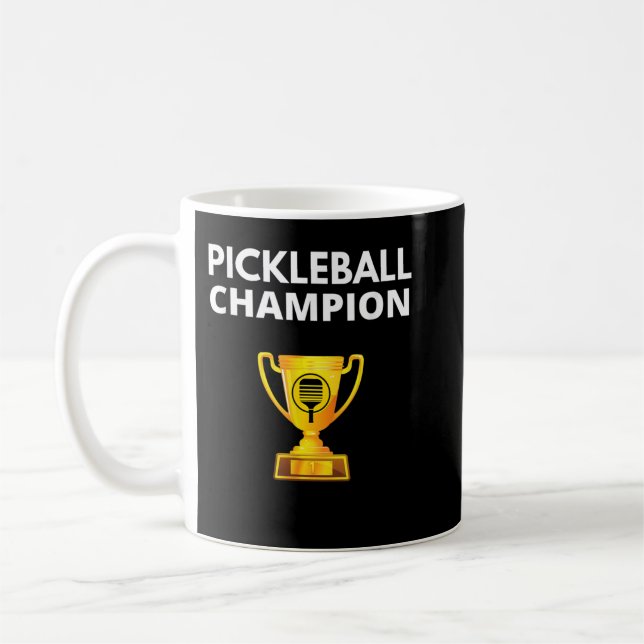 Mug Trophée de Pickleball Champion Funny PIckleball 63 (Gauche)