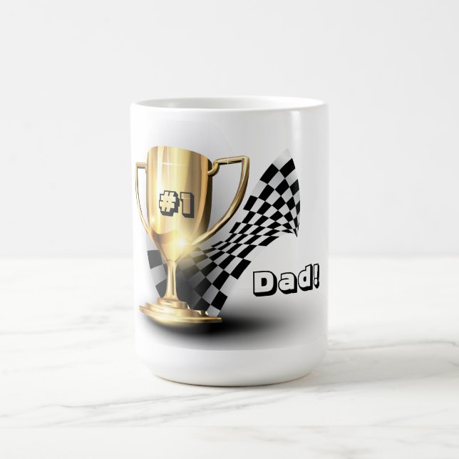 Mug Trophée d'or simple père Fête des pères (Centre)