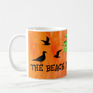 Mug Tropical Beach Therapy Palm Tree Seagulls