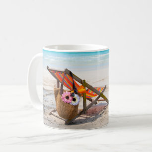 Mug Tropical Beaches   Beach Chair on Sand