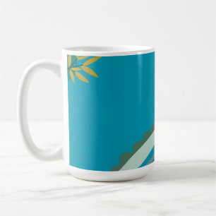 Mug Tropical blue teal