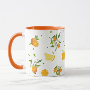Mug Tropical Citrus SUMMER Orange lemon Slice