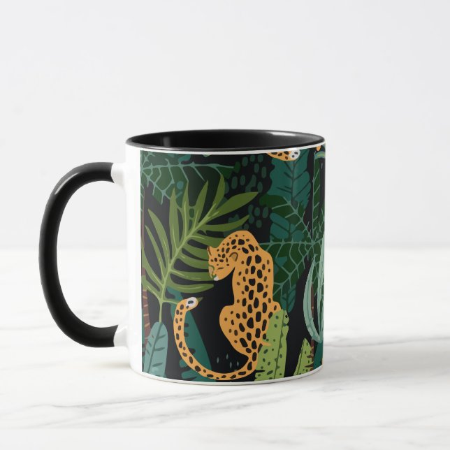 Mug Tropical Jungle Ounces Pattern (Gauche)