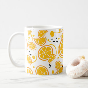 Mug Tropical Orange Slices Wedges Citrus Fruit d'été