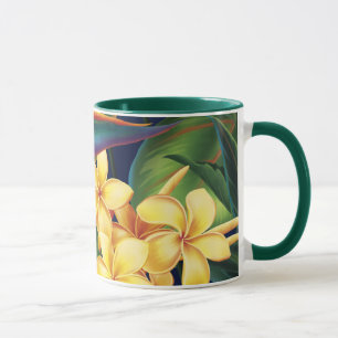 Mug Tropical Paradise Plumeria Chasseur à deux tons Mu