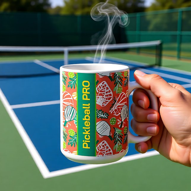 Mug Tropical Pickleball Paradise Custom Socks (Tropical Pickleball Paradise Custom Socks Coffee Mug)