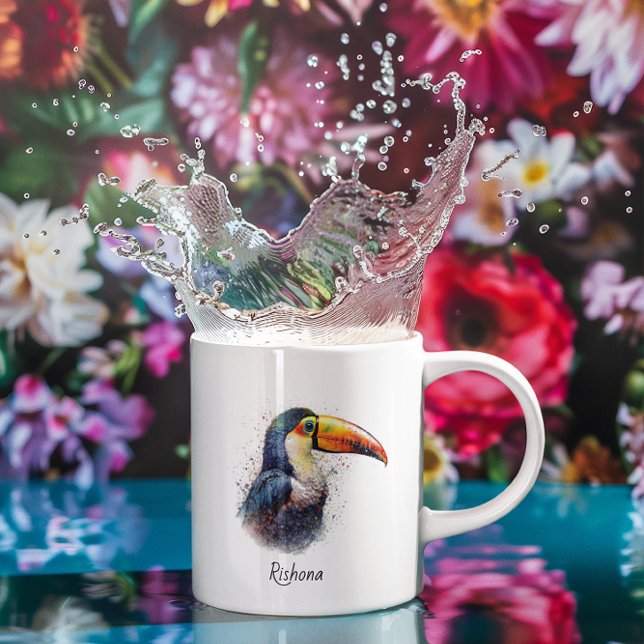 Mug Tropical Splendor Toucan, personnalisé (Créateur téléchargé)