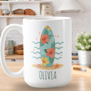 Mug Tropical Surfer – Rêves d'Hibiscus