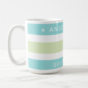Mug Tropiques de Whimsical Cabana Stripes