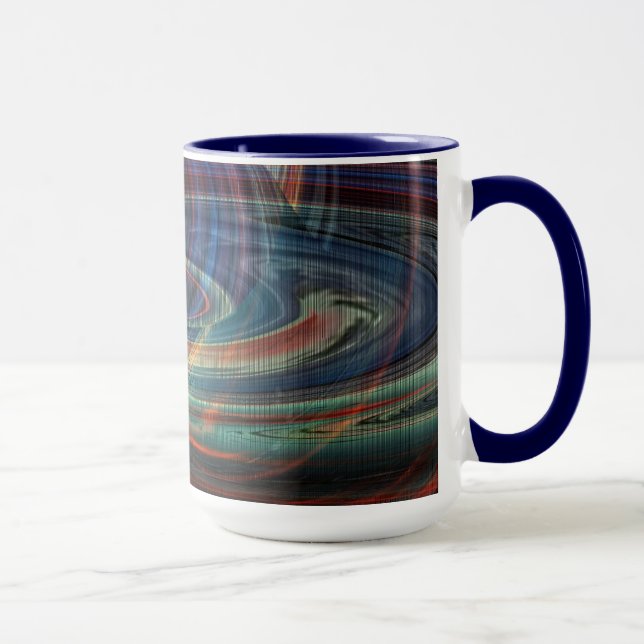 Mug Trou Au-Dessus De La Boue Abstraite De La Baie (Droite)