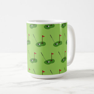 Mug Trou de golf avec Motif Drapeau