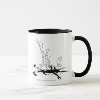 Mug Trou en forme de ROAD RUNNER™ et WILE E. COYOTE™