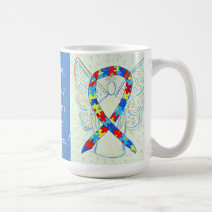 Mug Trouble d'Asperger Puzzle Sensibilisation Ruban Mu