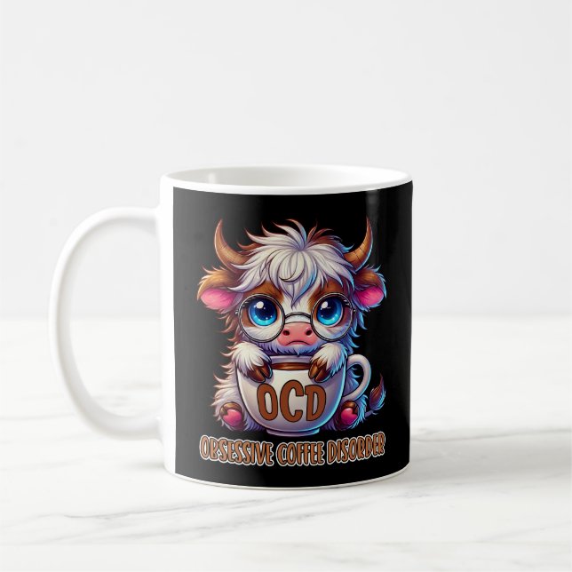 Mug Trouble de dépendance au café obsessionnel  (Gauche)