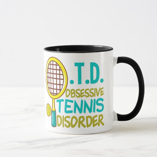 Mug Trouble obsessionnel du tennis (Droite)