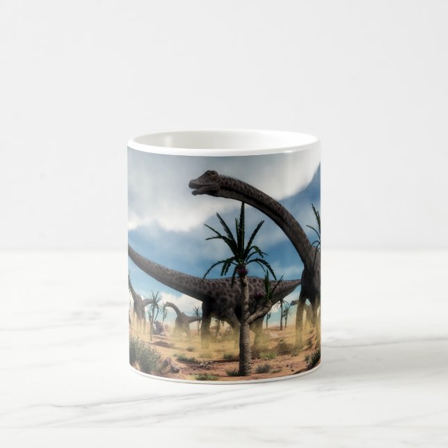 Mug Troupeau de Diplodocus dans le désert (Centre)