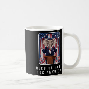 Mug Troupeau d'éléphants républicains d'espoir pour l'