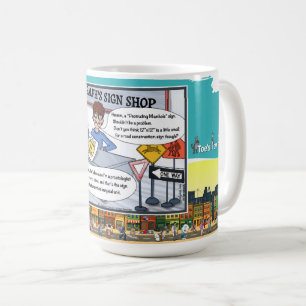 Mug Trous d'Homme Proéminents Jeu de Mots Littéral C