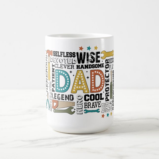 Mug Trousse à outils pour papa : Construite avec amour (Centre)