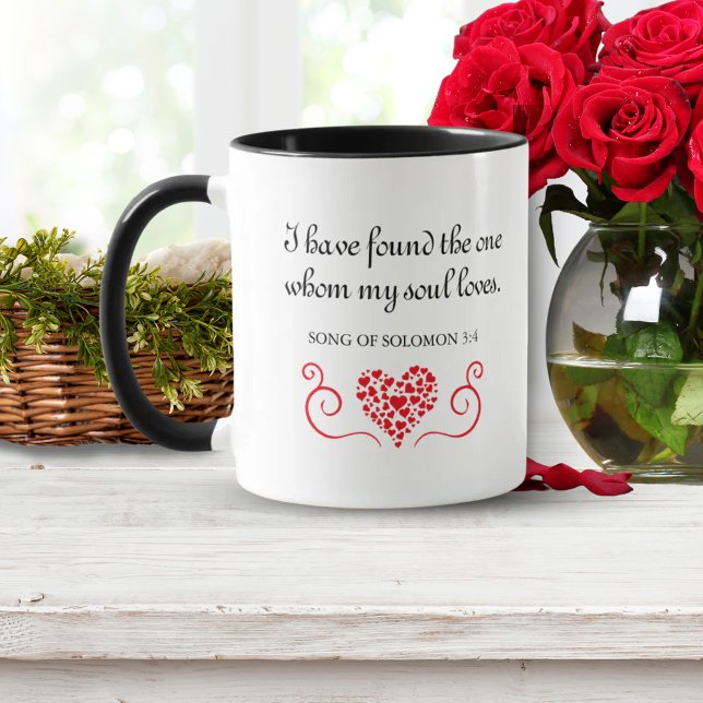 Mug Trouvé Celui | Mon âme aime Bible Verse Cadeau (Found The One | My Soul Loves Bible Verse Gift Mug)