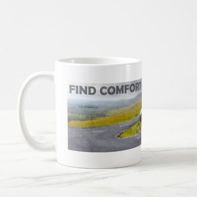 Mug Trouver le confort dans la boule d'inconfort (Gauche)