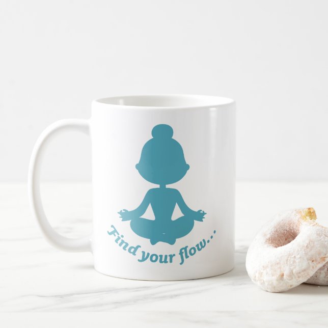 Mug Trouver Votre Boug De Flux (Cyan) (Avec donut)
