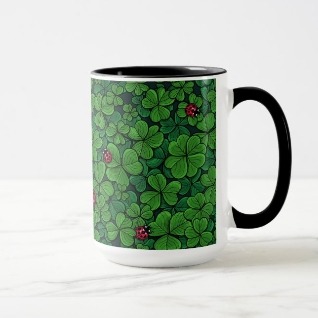 Mug Trouvez le trèfle chanceux (Droite)