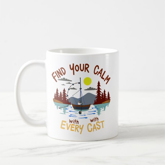 Mug Trouvez votre calme à chaque lancer (Gauche)