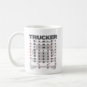 Mug Trucker Acrostique résistant infatigable
