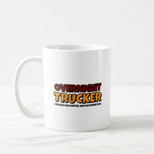 Mug Trucker de nuit, conducteur amusant