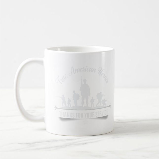 Mug True American Heroes, Merci pour votre service (Gauche)