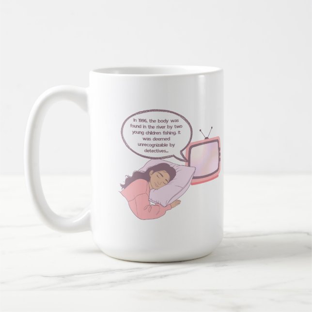Mug True Crime Lover Minimalist Design | Dark Humor (Gauche)