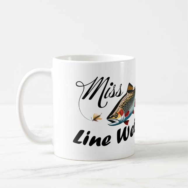 Mug Truite arc-en-ciel Miss Line Wetter  (Gauche)