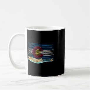 Mug Truite Brune du Drapeau du Colorado Pêche à la Mou