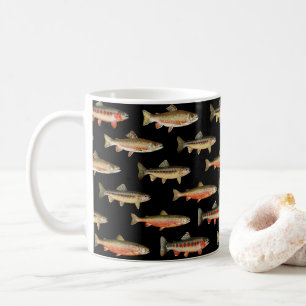 Mug Truite Galore Pêche Noir