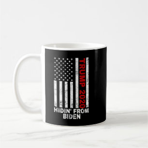 Mug Trump 2020 se cacher du drapeau Biden Usa contre J