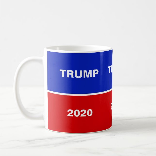 Mug Trump 2020 sur Bleu Rouge et Blanc (Gauche)